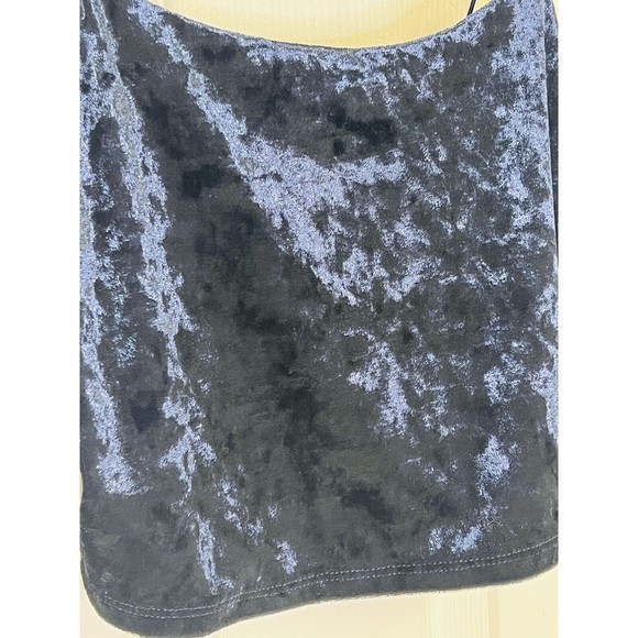 Garage Blue Velvet Crop Top - Picture 2 of 6
